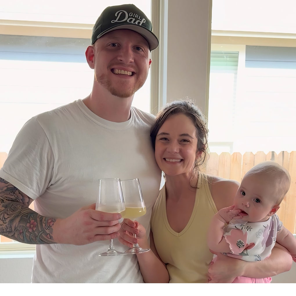 Zach, Kelsey, and Emerson Simons — the family behind Texas Strong Exterior Solutions